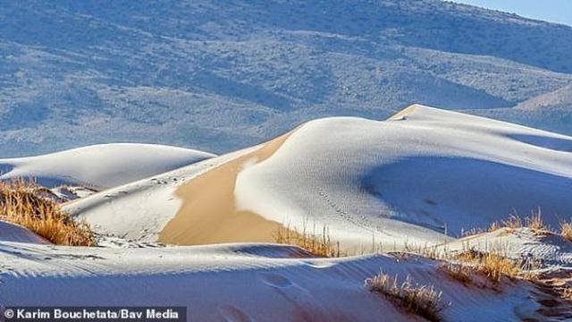 Gurun Sahara Bersalju, Suhu Udara Turun Drastis
