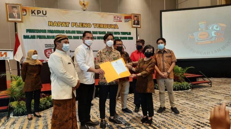 Tok! Pleno KPU Resmi Kukuhkan Gibran Wali Kota Solo Terpilih