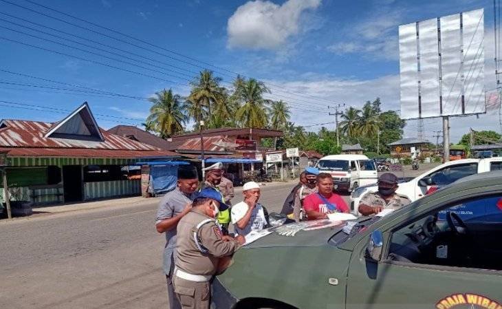Tim Gabungan Polres dan Pemkab Tapsel Jaring 200 Pelanggar Prokes
