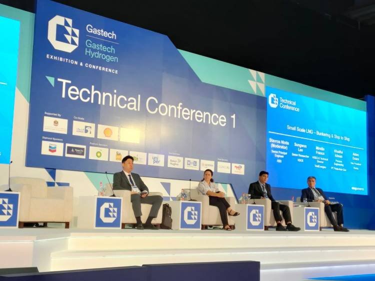 Perwira Subholding Gas Pertamina Keynote Speaker Gastech 2021 di Dubai