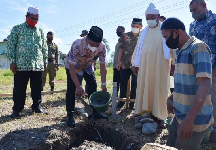 Tepati Janji, Bupati Dan Wabup Sergai Bantu Pembangunan Rumah Suluk Tarekat Naqsabandiyah di Pantaicermin