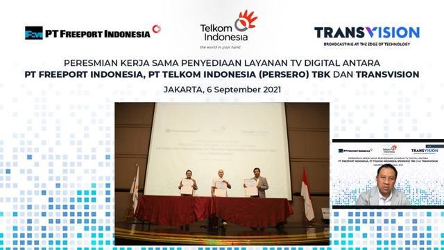 Sinergi Telkom & Transvision Hadirkan Layanan TV Digital untuk Freeport Indonesia