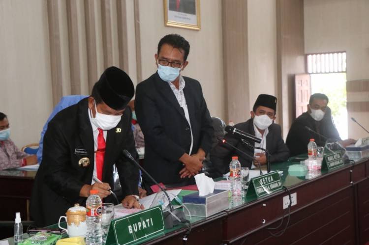 Bupati Simalungun Sampaikan Nota Pengantar Keuangan P-APBD 2021