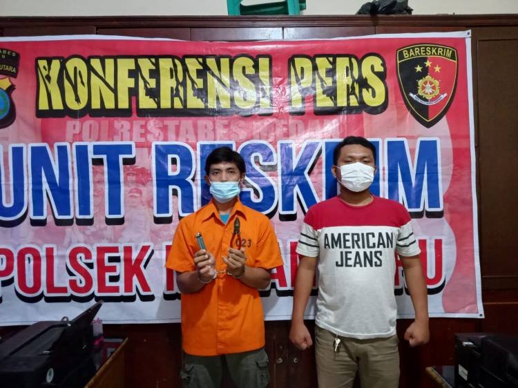 Polsek Medan Baru Amankan Pencuri Kabel Listrik