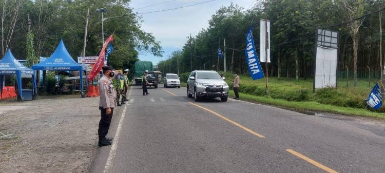 PPKM Level III, Polres Simalungun Tetap Lakukan Penyekatan