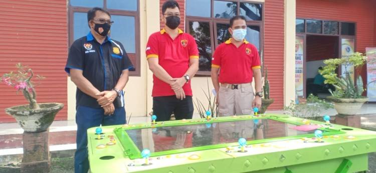 Satreskrim Polres Tebingtinggi Sita Mesin Judi Tembak Ikan di Dusun Pardomuan