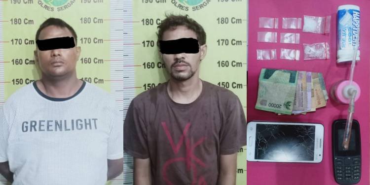 Satresnarkoba Polres Sergai Amankan Dua Pengedar Sabu