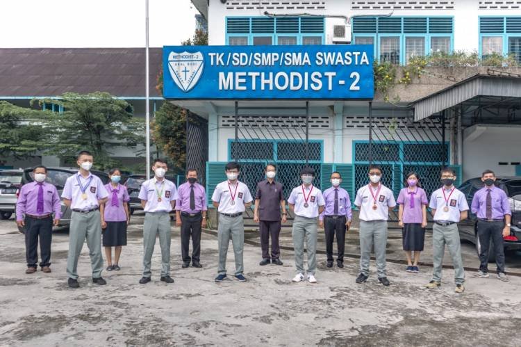 SMA  Methodist-2 Medan Raih Medali KSN Terbanyak Untuk Sumut 