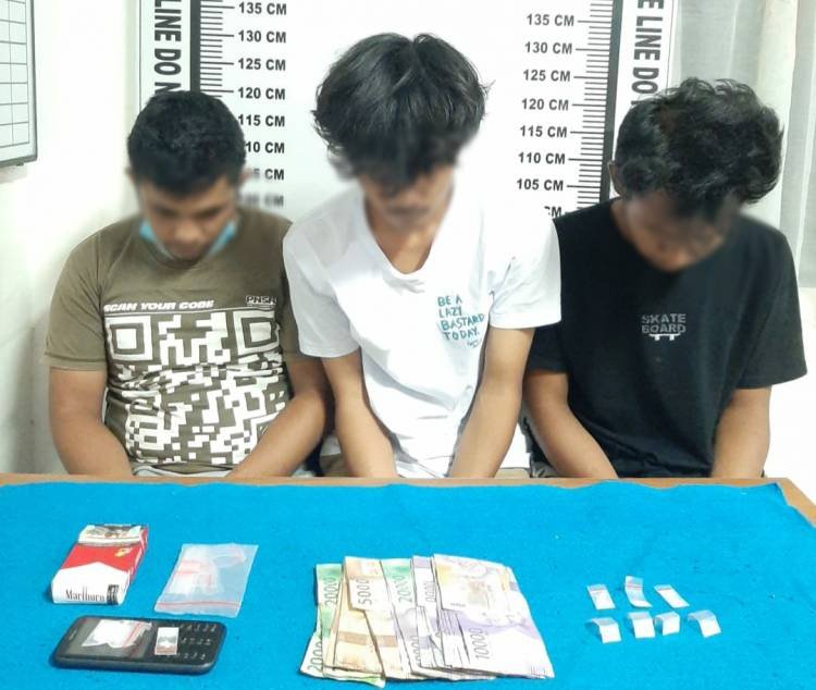 Terlibat Peredaran Gelap Narkoba, 3 Pria Dibekuk Polisi di Pematangsiantar