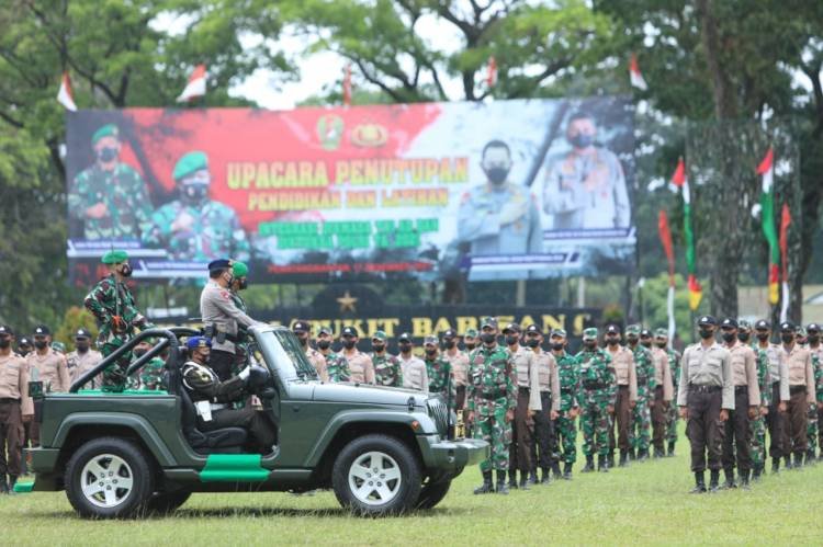 Kapolda Sumut Tutup Pendidikan Terintegrasi Dikmaba TNI AD dan Diktukba Polri 2021