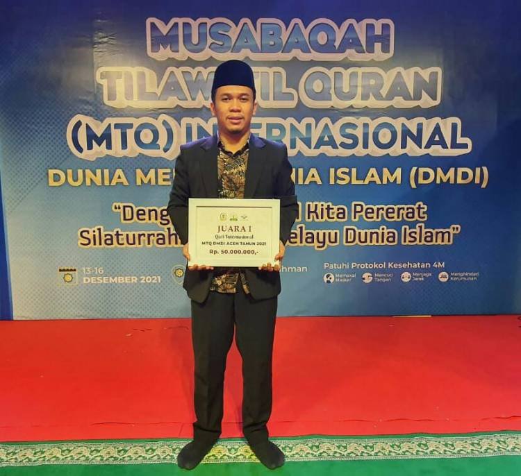 Pemuda Asal Binjai Juara MTQ Internasional DMDI Di Aceh