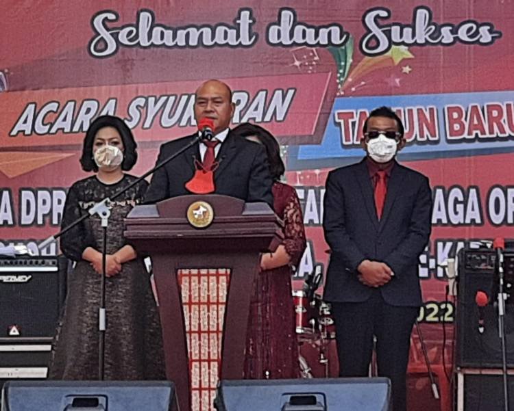 Pemkab Taput Syukuran Tahun Baru Bersama Tokoh Masyarakat