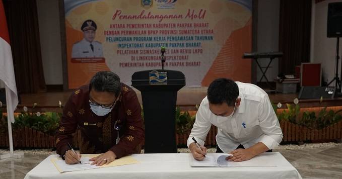 Pemkab Pakpak Bhart Jalin Kerjasama dengan BPK RI Perwakilan Sumatera Utara