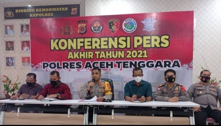 Tahun 2021, Tiga Kasus Pembunuhan Berhasil Diungkap Polres Agara