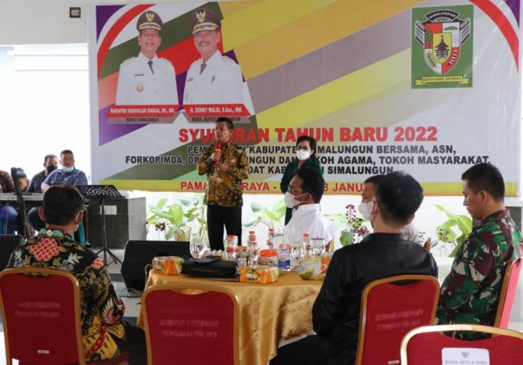 Pemkab Simalungun Gelar Syukuran Tahun Baru 2022