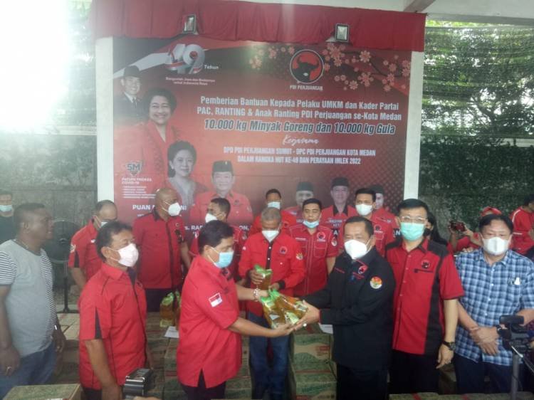 Minyak Goreng Langka, PDIP Sumut akan Warning Pemerintah Melalui Baksos