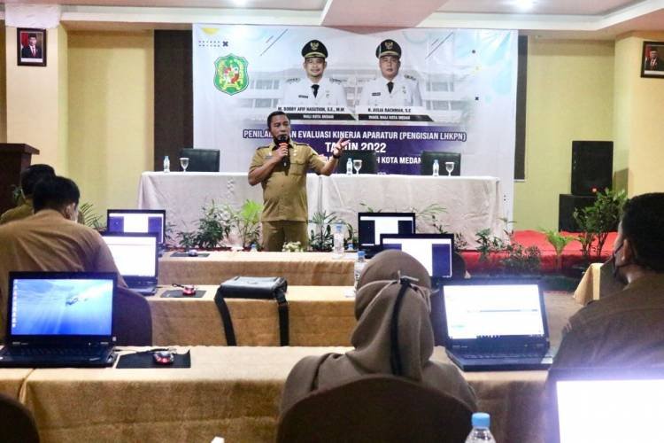 BKDPSDM Dorong 229 Pejabat Pemko Medan Selesaikan Pengisian LHKPN