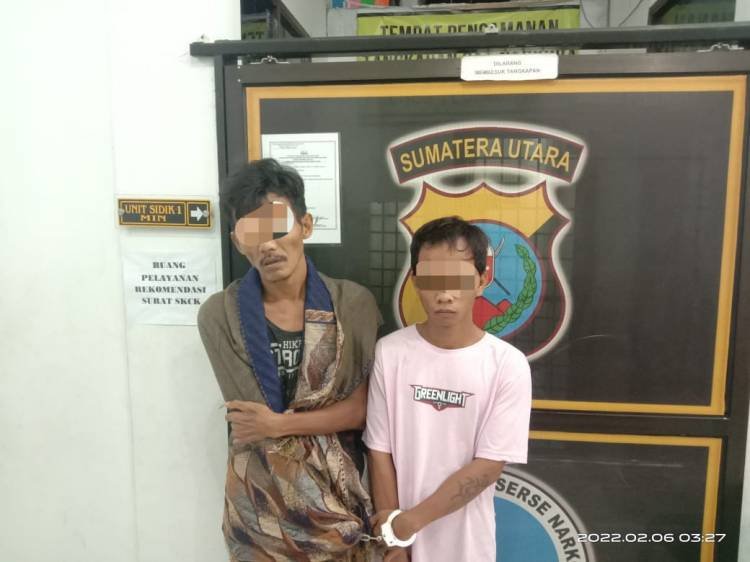 Dua Terduga Pengedar Sabu Ditangkap Aparat Polsek Rambutan