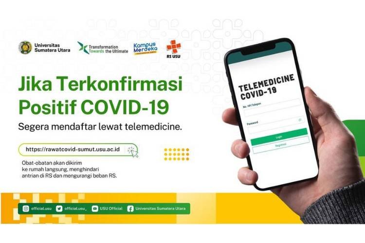 Telemedicine Covid-19 USU Sediakan Konsultasi dan Obat Gratis