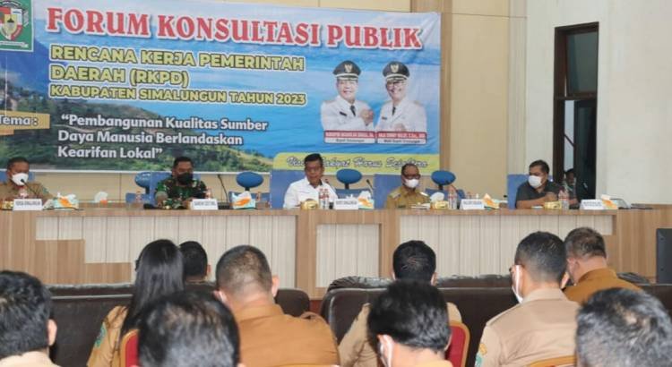 Bupati Simalungun Buka Forum Konsultasi Publik RKPD 2023 