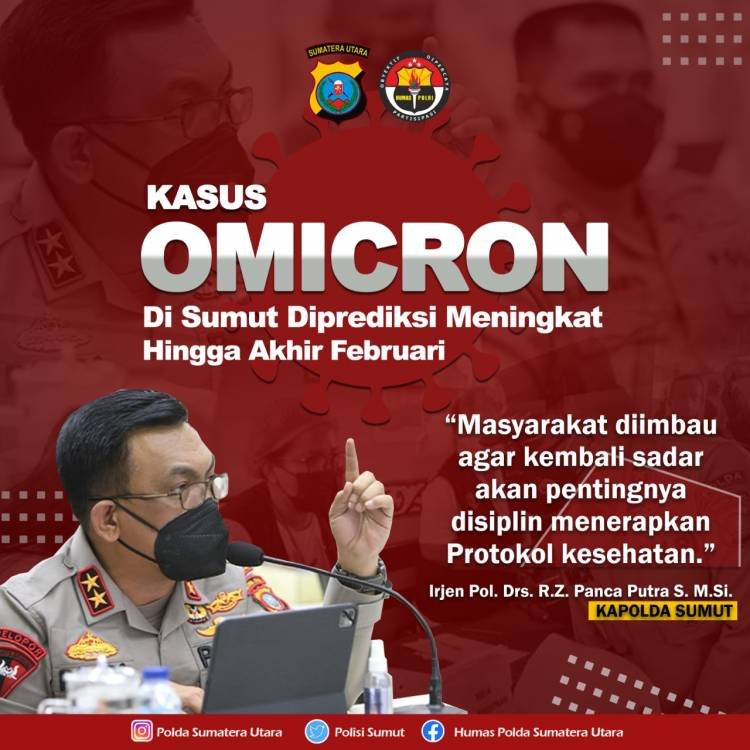 Kasus Covid-19 Kembali Naik, Polda Sumut Imbau Warga Perketat Prokes