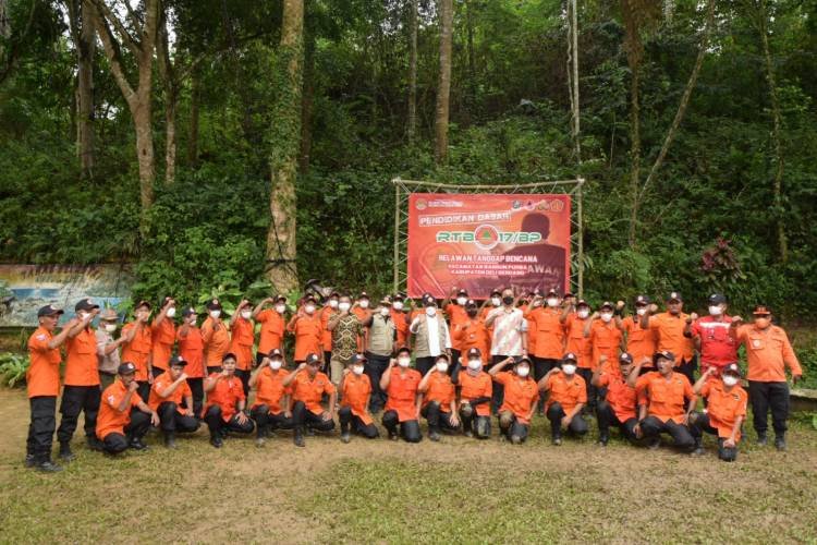 Relawan Tanggap Bencana Kecamatan Bangun Purba Dikukuhkan