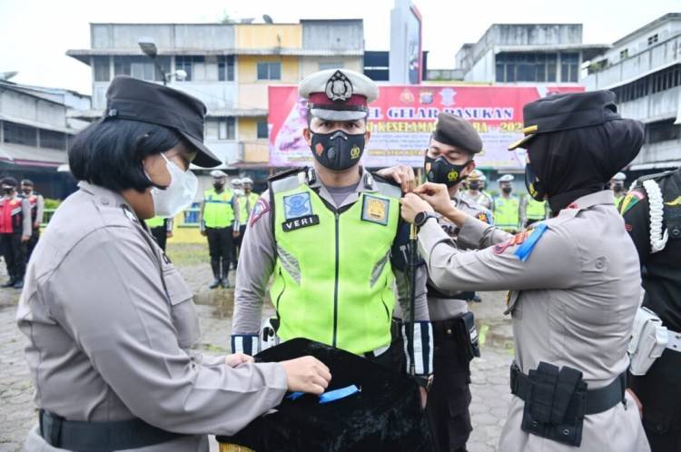 Polres Padangsidimpuan dan Taput Gelar Apel Pasukan Operasi Keselamatan Toba 2022