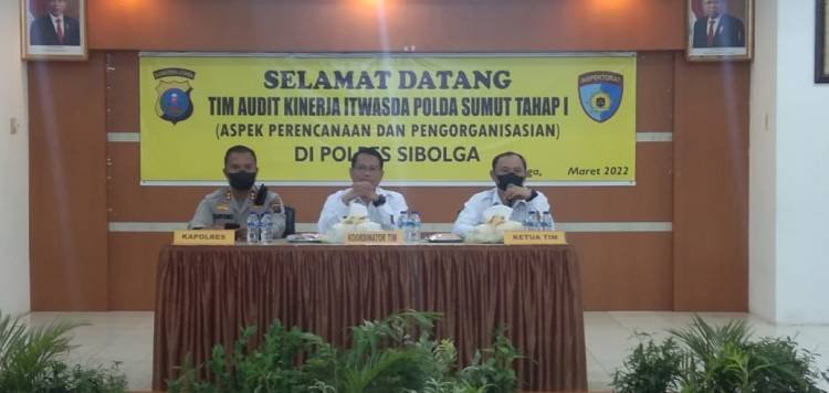 Tim Itwasda Polda Sumut Audit Kinerja Polres Sibolga