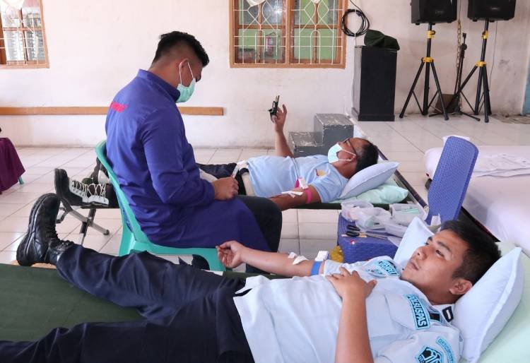 Menyambut HBP ke 58 Tahun, Rutan Tarutung Gelar Kegiatan Donor Darah