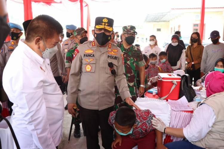 Kapolda Sumut Sebut Vaksinasi di Sergai Cukup Bagus 