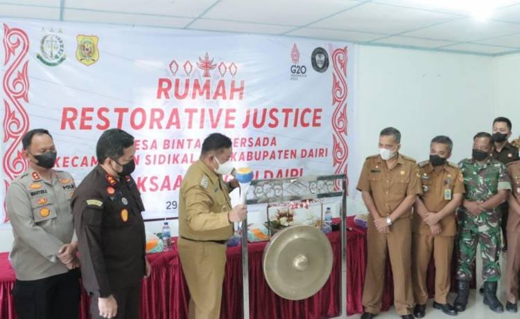 Bupati Dairi dan Kajari Resmikan Rumah Restorative Justice