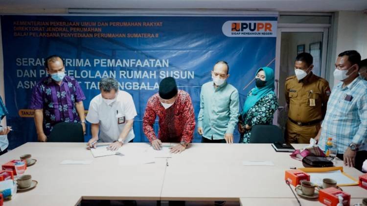 Pemko Tanjungbalai dan Dirjen BP2P Gelar Serah Terima Rusun ASN