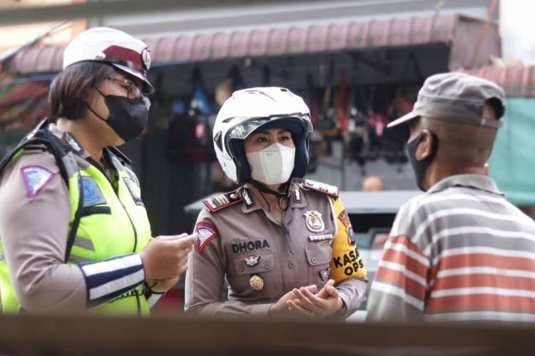 Keselamatan Toba 2022, Kapolres Tebingtinggi Ajak Warga Vaksinasi dan Tertib Berlalulintas