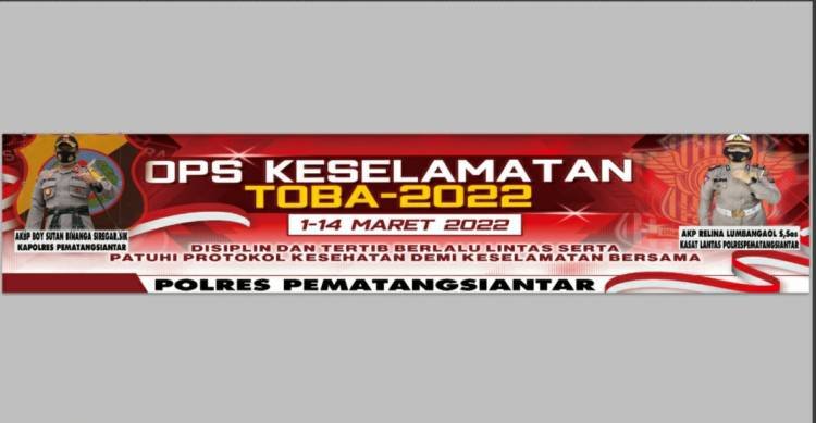 Cipta Kondisi Kamseltibcar, Satlantas Polres Pematangsiantar Pasang Spanduk Imbauan 