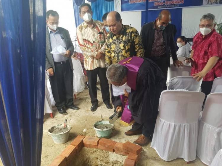 GKPI Mulai Pembangunan Kantor dan Rumah Dinas Korwil II Medan-Deliserdang
