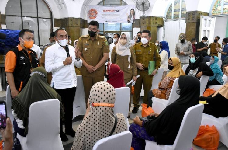 Gubernur Edy Rahmayadi Pastikan BLT Minyak Goreng Sampai ke Keluarga Penerima Manfaat