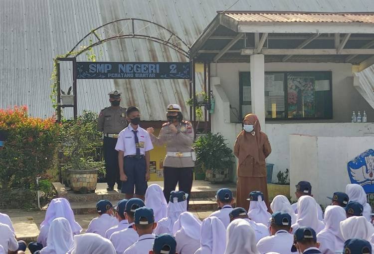 Kasat Lantas Polres Pematangsiantar Minta Anak Jadi Pelopor Keselamatan