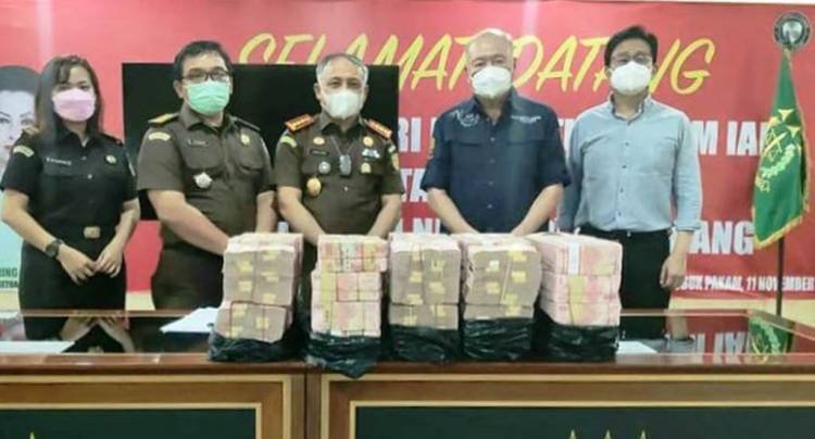 Kejari Deliserdang Terima Uang Pengganti dari Terpidana Korupsi Alm Tamin Sukardi Rp 5 Miliar