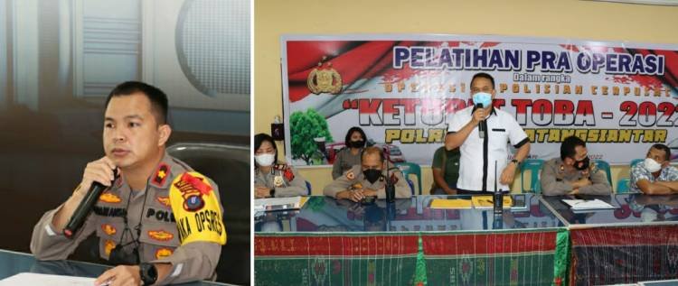 Polres Pematangsiantar Gelar Latpra Ops Terpusat Ketupat Toba 2022