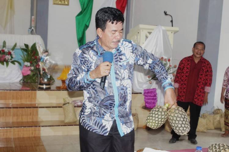 Penggalangan Dana Pesta Pembangunan Gereja Katolik St Petrus Sirombu Capai Rp 116 Juta Lebih