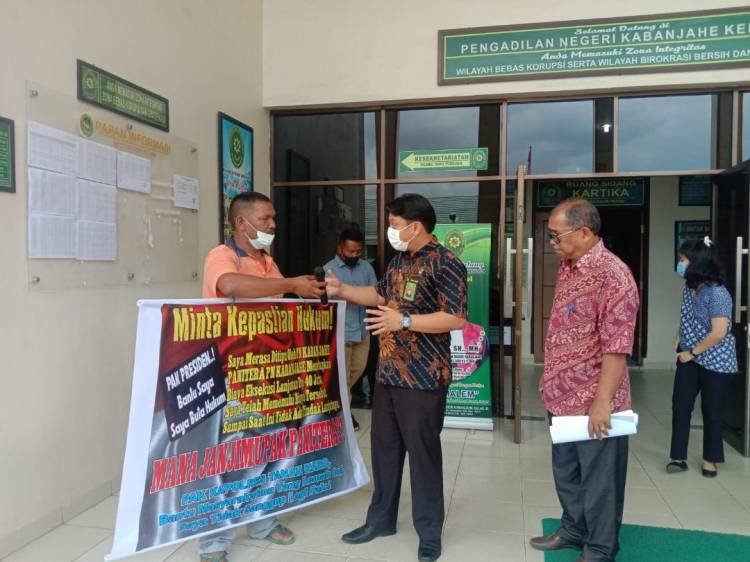 Abdiel Perangin-angin Demo Tunggal, PN Kabanjahe Diminta Laksanakan Eksekusi Perkara Tanah