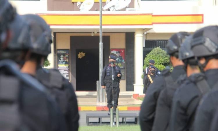 Optimalisasi Penugasan, Dansat Brimob Polda Sumut Pimpin Apel Pengecekan Perlengkapan dan Personel