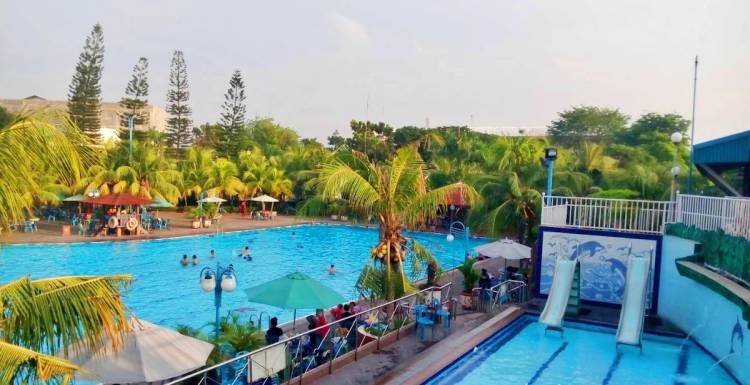 Difasilitasi Waterpark dan Waterboom, Kolam Renang Tirta Ceria Indah di Desa Sunggal Kanan Diresmikan