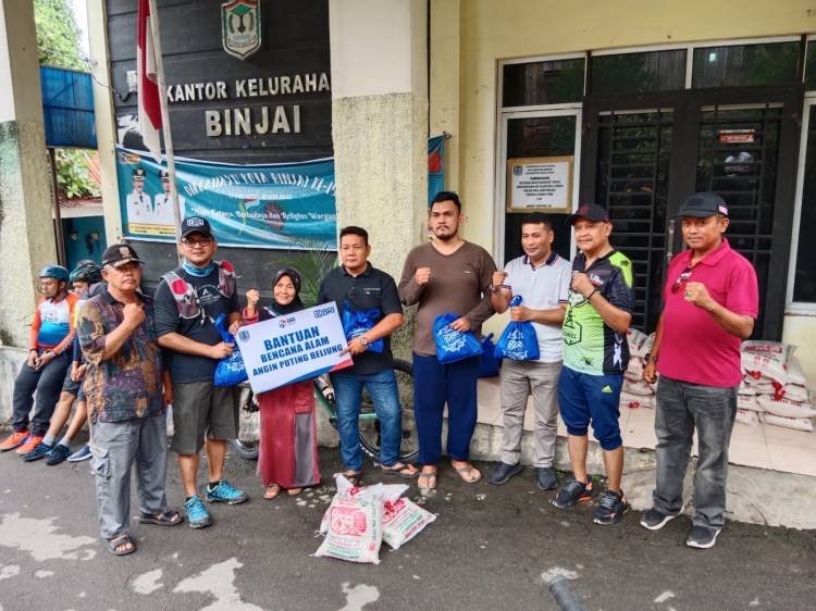 BRI Binjai Salurkan Bantuan Kepada Korban Puting Beliung