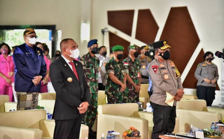 Gubernur Edy Rahmayadi Hadiri dan Apresiasi Bakti Kesehatan Polri