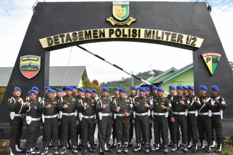 Denpom 1/2 Sibolga Gelar Syukuran HUT ke-76 Pomad