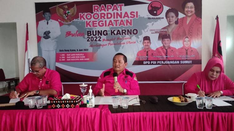 Peringati Bulan Bung Karno, PDIP Sumut akan Gelar Festival UMKM dan Kuliner