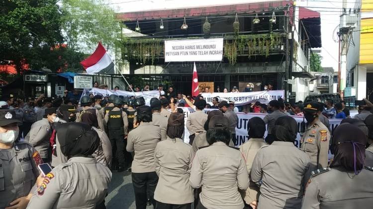 Eksekusi Ruko di Medan Ricuh, 33 Orang Diamankan Polisi