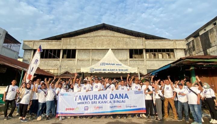Beri Kemudahan kepada Nasabah, BRI Binjai “Tawuran Dana” ke Pedagang Pasar Tavip
