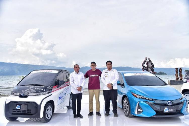 Mobil Listrik Hadir di Samosir, Edy Rahmayadi Optimis akan Dongkrak Pariwisata Danau Toba